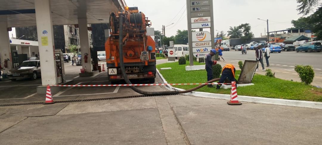 Hydrocureur SRH raccordé au séparateur