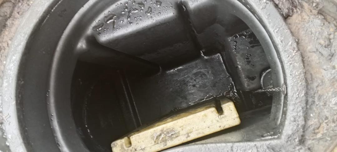 Intérieur d'un séparateur après curage