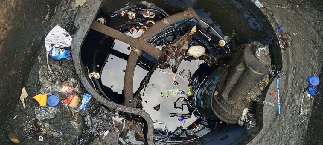 Débourbeur saturé de déchets solides