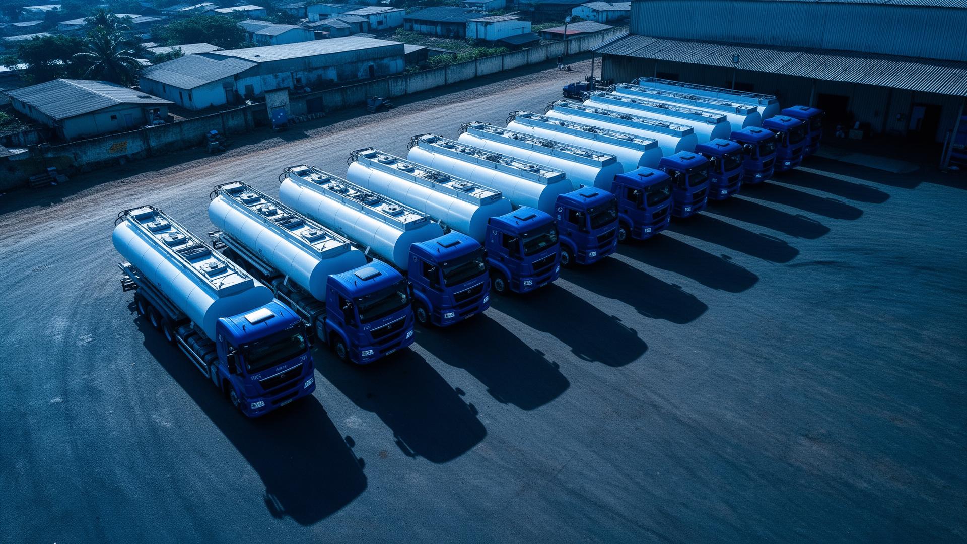 Flotte de camions citernes SRH